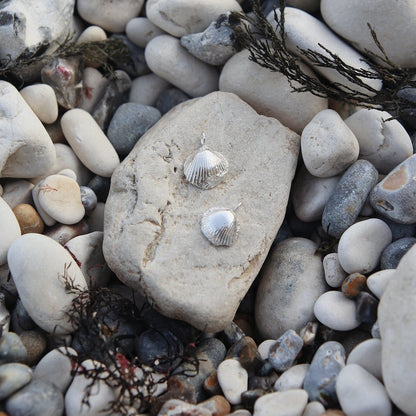 Silver Clam Shell Necklaces